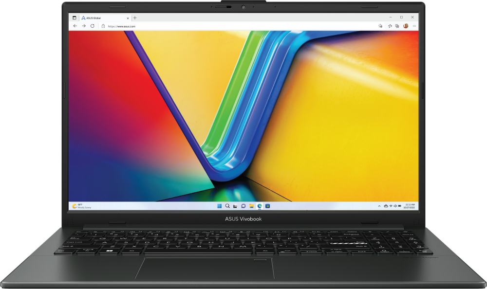 Ноутбук ASUS VivoBook Go 15 E1504GA-BQ129W 15.6" IPS 1920x1080, Intel N200 1 ГГц, 8Gb RAM, 256Gb SSD, W11, черный (90NB0ZT2-M00530)