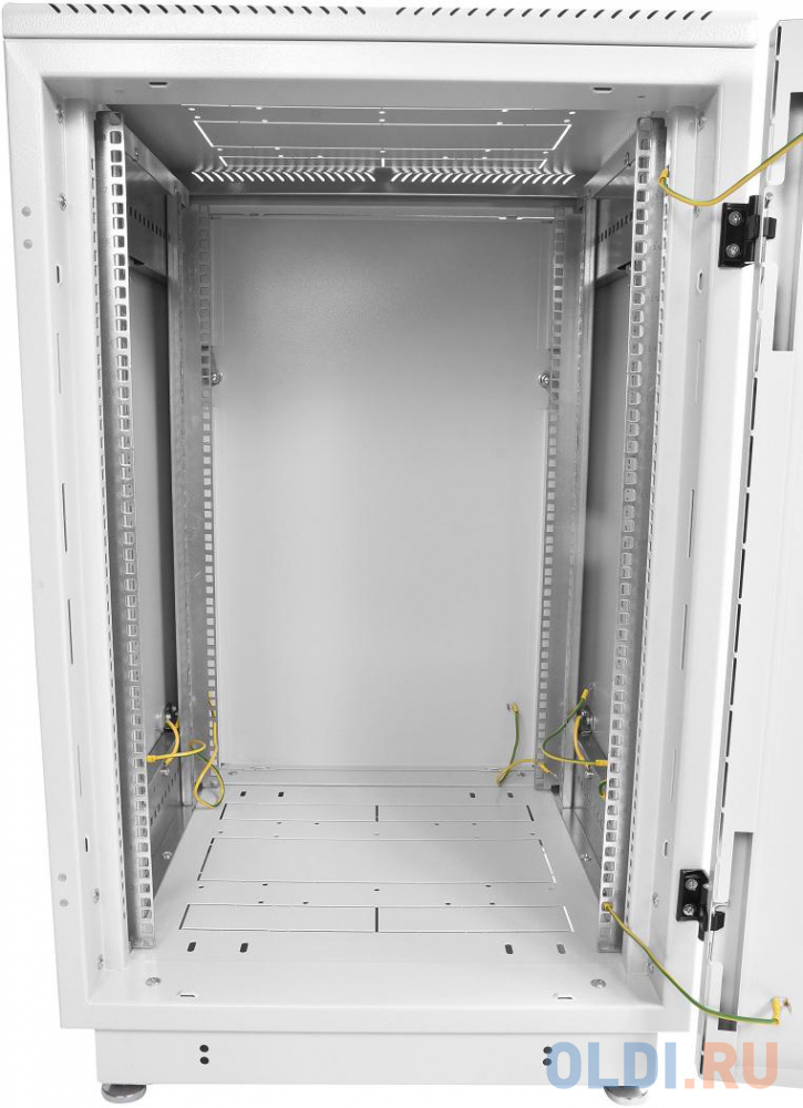 Шкаф коммутационный ЦМО (ШТК-М-27.6.10-3ААА) напольный 27U 600x1000мм пер.дв.металл задн.дв.стал.лист 2 бок.пан. 600кг серый 855мм 83.7кг 180град.