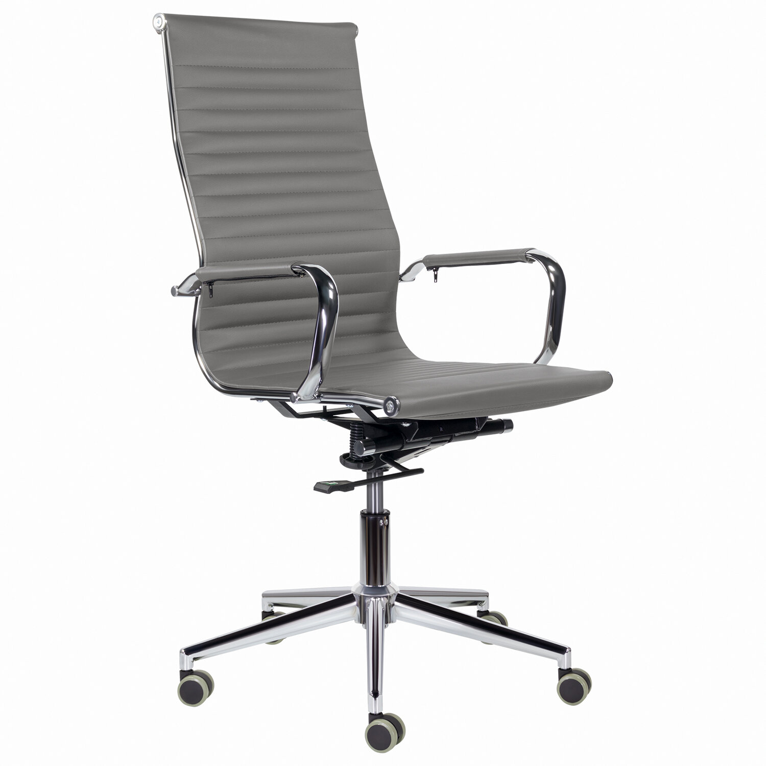 Кресло офисное BRABIX Premium Intense EX-531, экокожа, хром, темно-серое (532542)