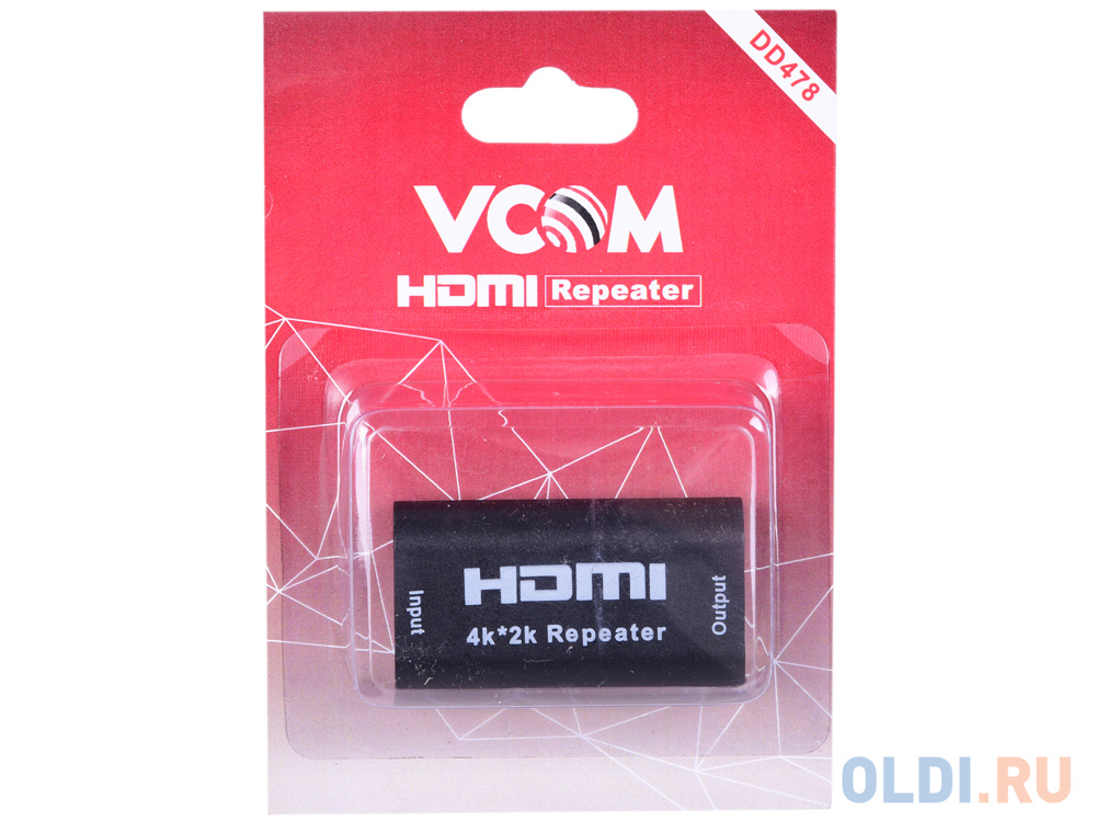 Усилитель (Repeater) HDMI сигнала до 40m VCOM <DD478 в Москвe