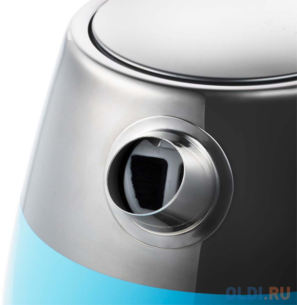 Чайник KITFORT КТ-633 2150 Вт голубой серебристый 1.7 л металл/пластик