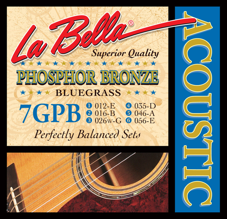 Струны La Bella 7GPB 12-56 для акустической гитары