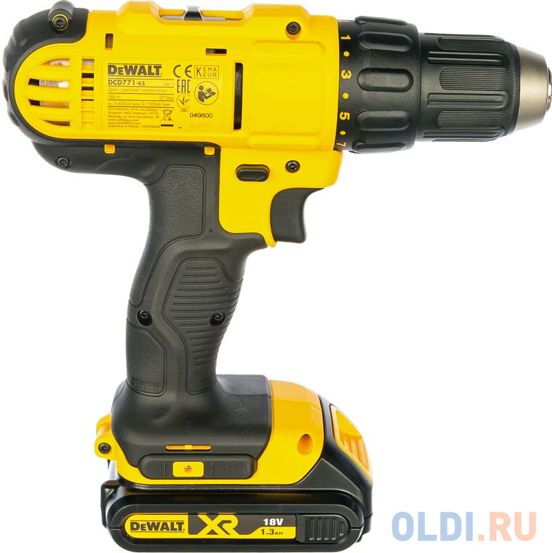 Дрель-шуруповерт DeWalt DCD771C2-QW аккум. патрон:быстрозажимной (кейс в комплекте) в Москвe