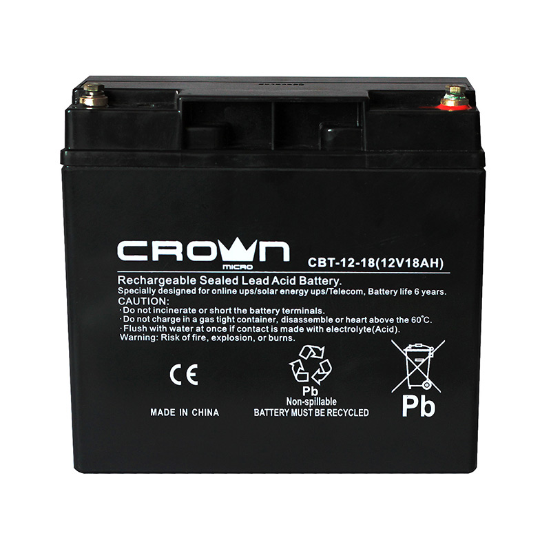 Аккумулятор для ИБП Crown Micro 12V 18Ah CBT-12-18