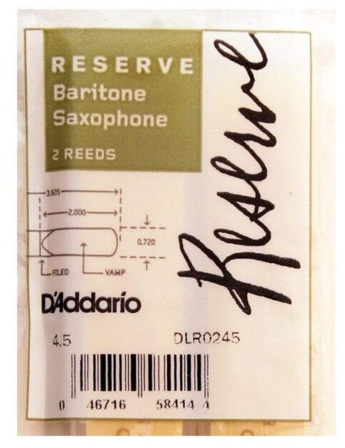 Трости для саксофона RICO DLR0245