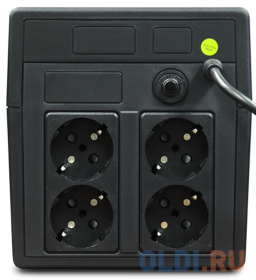 UPS POWERMAN Back Pro 1050, line-interactive, 1050VA, 600W, 4 euro sockets with backup power, battery 12V 7Ah 2 pcs., 353mm x 149mm x162mm, 7.9 kg.