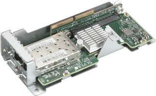 Сетевой модуль Supermicro AOM-CTG-i2SM-12, 2xSFP+, 10 Гб/с, PCI-Ex8 MicroLP, Bulk (AOM-CTG-i2SM-12)