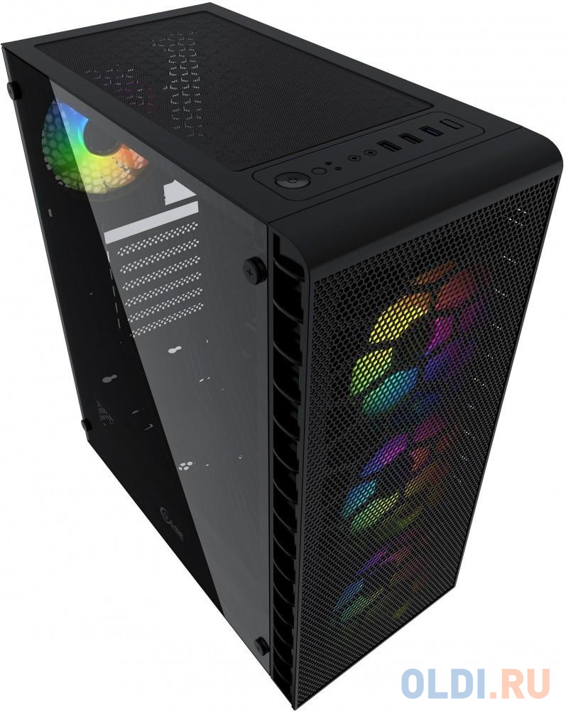 Корпус ATX Powercase Mistral Z4C ARGB Без БП чёрный