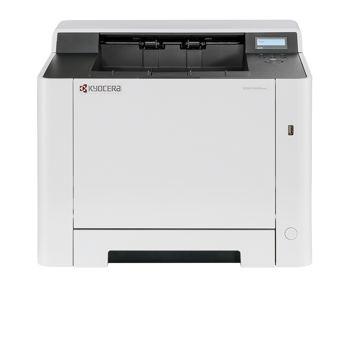 Принтер лазерный Kyocera Ecosys PA2100cwx, A4, цветной, 21 стр/мин (A4 ч/б), 21 стр/мин (A4 цв.), 1200x1200 dpi, дуплекс, сетевой, Wi-Fi, USB, белый (110C093NL0)
