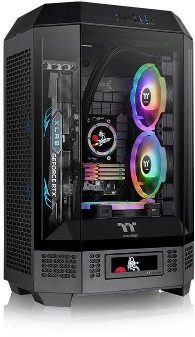 Корпус Thermaltake The Tower 300 черный без БП mATX 11x120mm 5x140mm 2xUSB3.0 2xUSB3.1 audio bott PSU