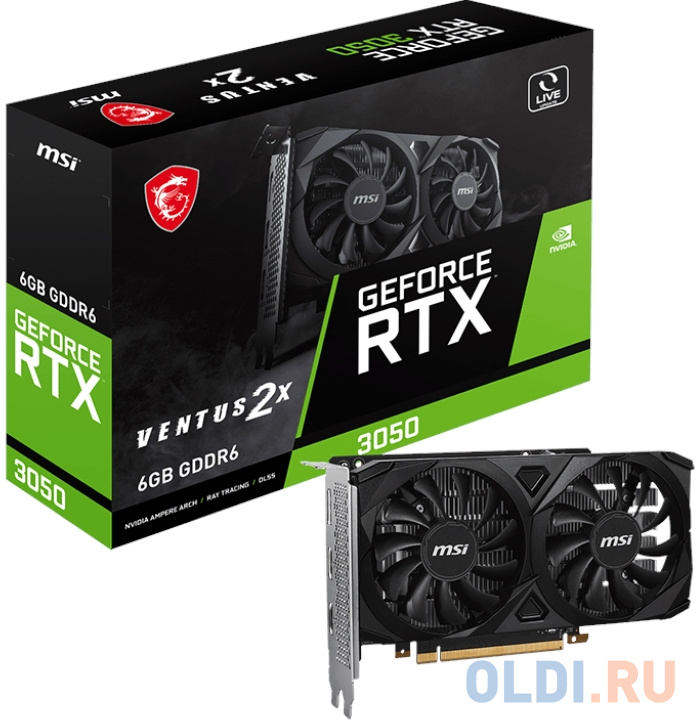 Видеокарта/ GeForce RTX 3050 VENTUS 2X 6G