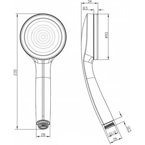 Ручной душ IDDIS SpaHome хром (SPA1F00i18) в Москвe