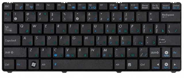 Клавиатура Pitatel для Asus N10/N10E/N10J, Eee PC 1101HA RU, черная (KB-033R)