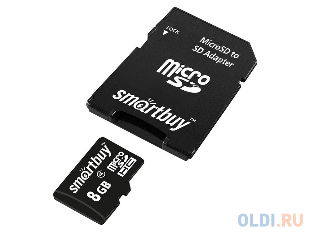 Карта памяти Micro SDHC 64GB Smartbuy Class 10 UHS-1 (с адаптером SD)