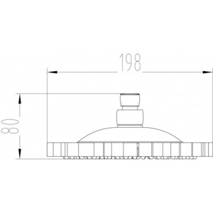 Верхний душ Milacio черная бронза (MC.002.BBR) в Москвe