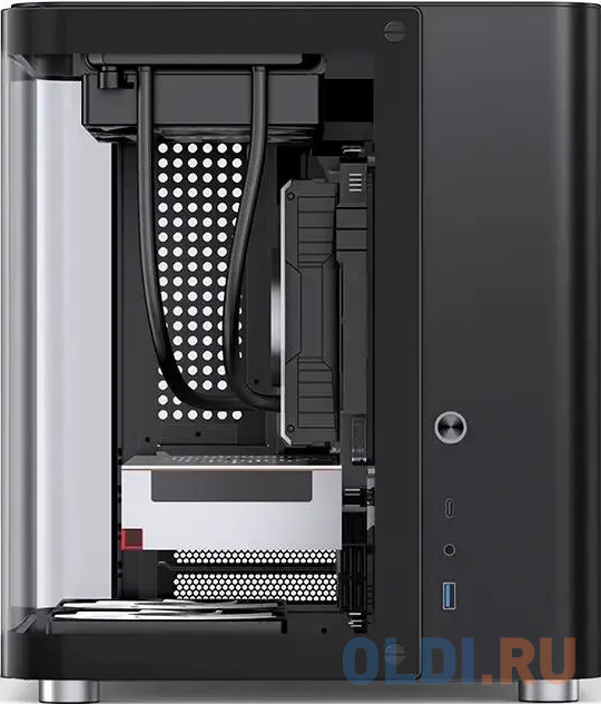 Корпус без блока питания/ Корпус JONSBO TK-1 Black 2.0 MATX без БП, mini-ITX, micro-ATX, черный в Москвe