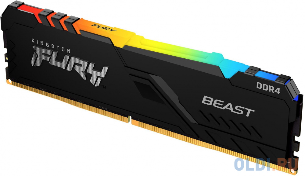 16GB DDR4 3200MHz DIMM FURY Beast Black RGB XMP KF432C16BB12A/16 CL16, 1.35V 288-pin Non-ECC в Москвe