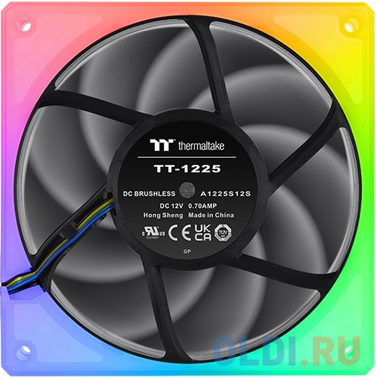 Fan Tt TOUGHFAN 12 RGB (3 Pack) [CL-F135-PL12SW-A] / PWM / Hydraulic Bearing Gen.2 / Black