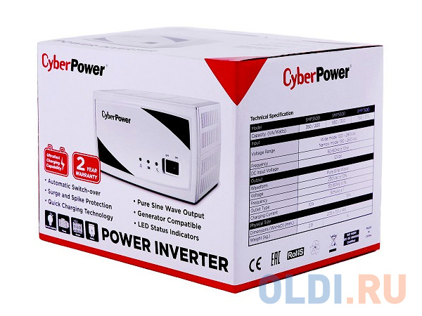 Инвертор CyberPower SMP350EI 350VA/200W