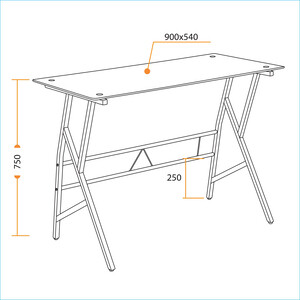 Стол TetChair GD-02 white