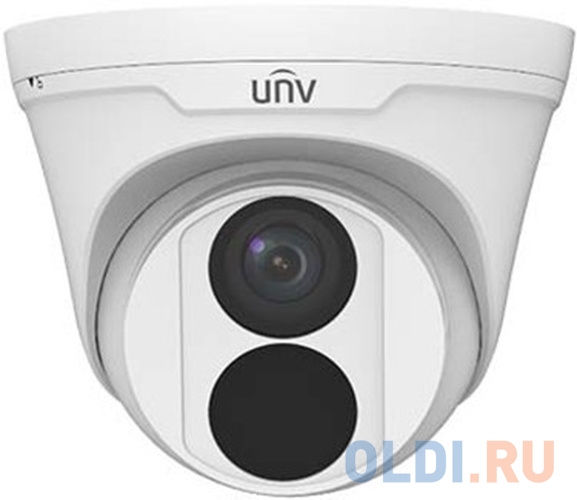 Uniview Видеокамера IP купольная, 1/3&quot; 4 Мп КМОП @ 30 к/с, ИК-подсветка до 30м., 0.01 Лк @F2.0, объектив 4.0 мм, DWDR, 2D/3D DNR, Ultra 265, H.26