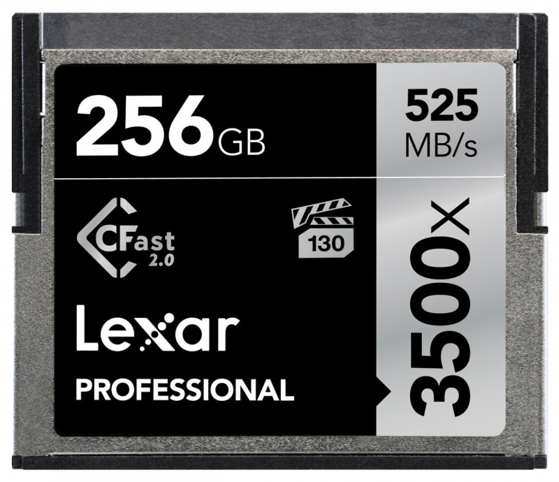 Карта Памяти CFast 2.0 256Gb Lexar Professional 3500x (525/445 MB/s)