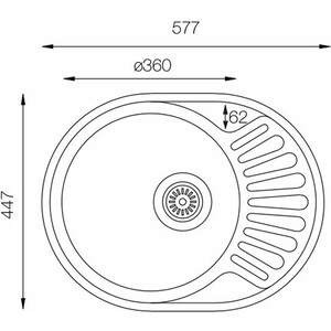 Кухонная мойка Wellinox FAL577.447.GT8K нержавеющая сталь