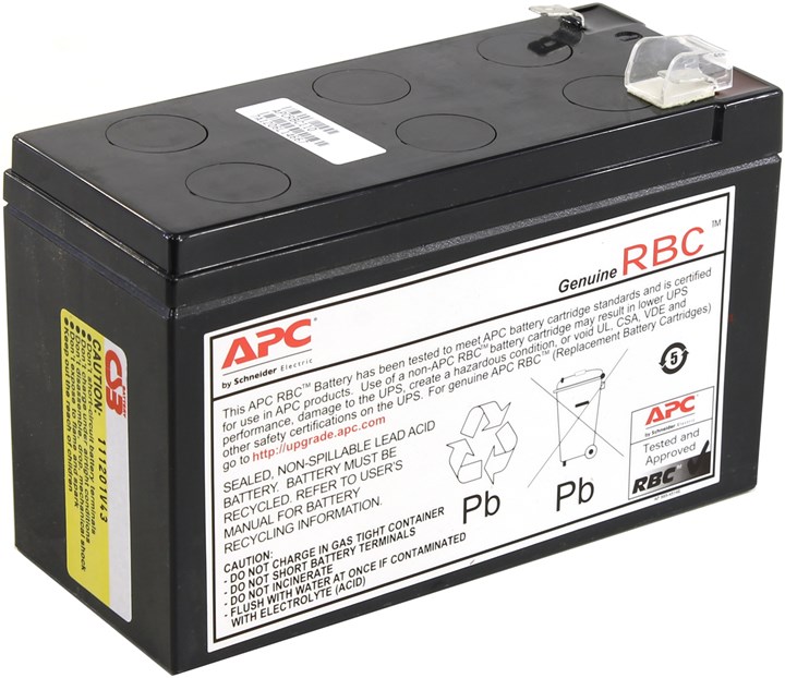 Аккумуляторная батарея для ИБП APC RBC110, 12V, 7Ah, BC500-RS, BE550G-RS, BX650CI, BX650CI-RS, BX650LI-GR, BC650-RS, BX800LI, BR550GI