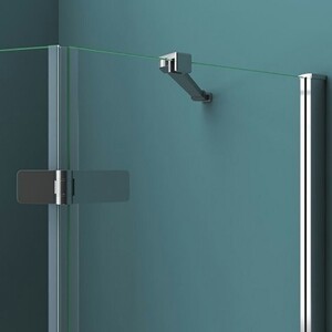 Душевой уголок BelBagno Kraft P-1 100х100 правый, прозрачный, хром (KRAFT-P-1-100-C-Cr)