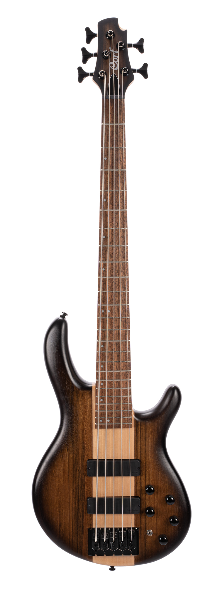 Бас-гитара Cort C5-Plus-OVMH-ABB Artisan Series 5-струнная коричневая