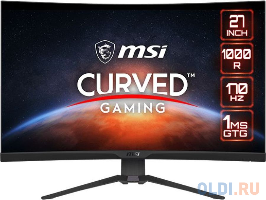 MSI MAG 275CQRF QD 27" 16:9 WQHD(2560x1440) Rapid VA Curve 1000R,1ms(MPRT),4000:1,100M:1,300nit,178/178,2xHDMI 2.0,1xDP 1.2,USB-C,2xUSB 2.0 Type-