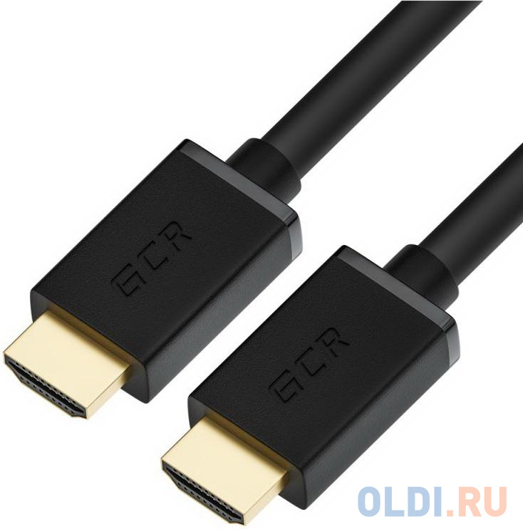 Greenconnect Кабель 0.5m HDMI версия 2.0, HDR 4:2:2, Ultra HD, 4K 60 fps 60Hz/5K*30Hz, 3D, AUDIO, 18.0 Гбит/с, 28/28 AWG, OD7.3mm, тройной экран, черн в Москвe