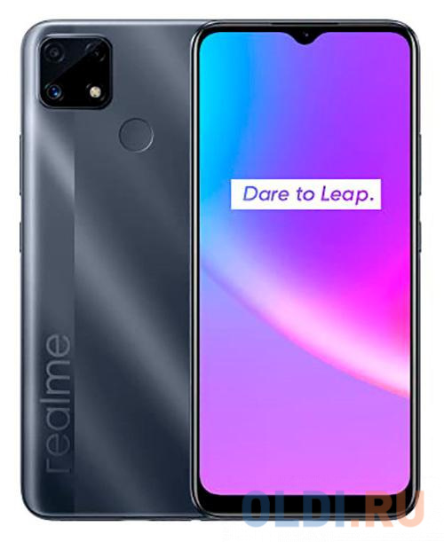 Смартфон REALME СМАРТФОН REALME RMX3195 (realme C25S) 4+64 ГБ ЦВЕТ: СЕРЫЙ (WATER GREY)