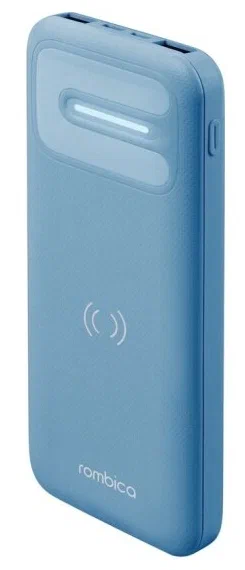 Портативный аккумулятор (Powerbank) Rombica NEO Discover Pro Blue, 10000mAh, 2xUSB, 5A, QC, PD, голубой (ABC-23)