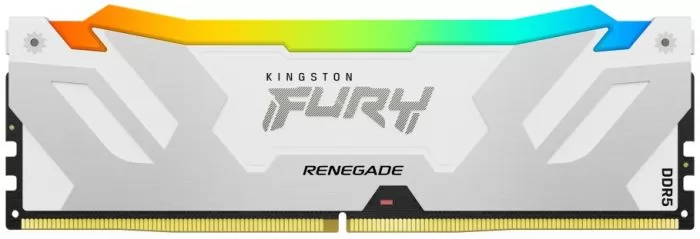 Память DDR5 DIMM 16Gb, 6800MHz, CL36, 1.4V, Kingston, FURY Renegade Silver RGB (KF568C36RWA-16) Retail в Москвe