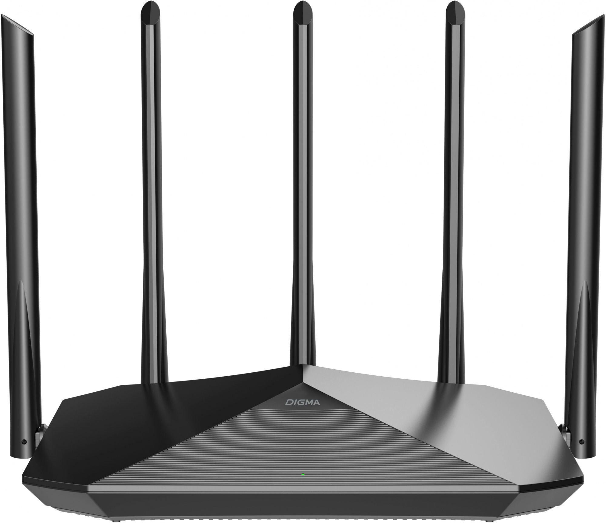 Wi-Fi роутер Digma DWR-AX1501, 802.11a/b/g/n/ac/ad/ax, 2.4 / 5 ГГц, до 1.5 Гбит/с, LAN 3x1 Гбит/с, WAN 1x1 Гбит/с, внешних антенн: 5x6 дБи
