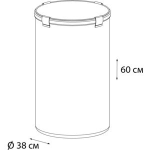 Корзина для белья Fixsen Eco Style 80 л, бежевая (FX-1032)