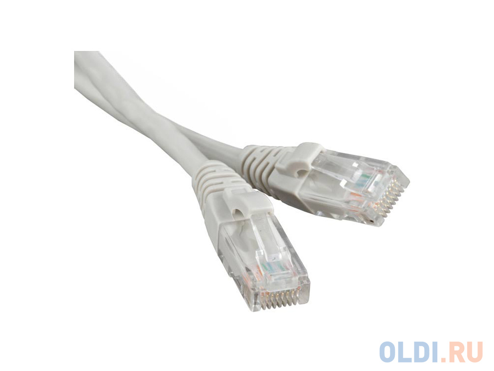 Патч-корд Hyperline PC-LPM-UTP-RJ45-RJ45-C5e-0.15M-LSZH-GY Cat.5е 0.15м серый