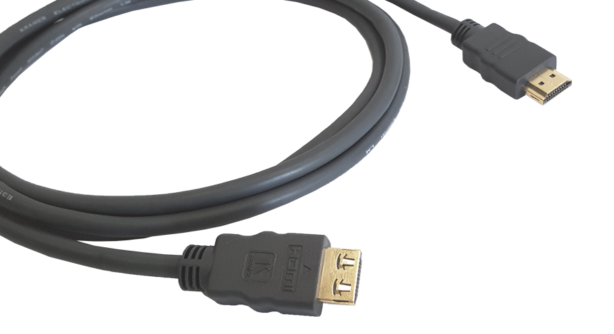 Кабель HDMI(19M)-HDMI(19M) v1.4 4K, 60см, черный Kramer (C-MHM/MHM-2)