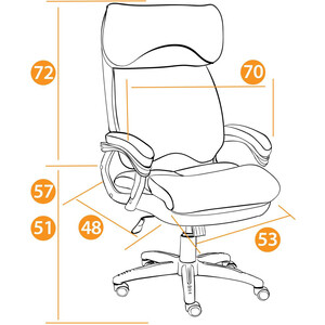 Кресло TetChair Duke флок/ткань, черный/черный 35/TW-11