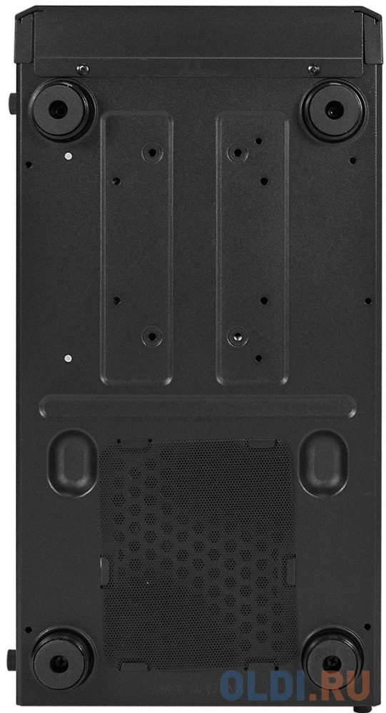 Корпус Miditower ExeGate Mistery Z4-NPX600 Black (ATX, БП 600NPX с вент. 12см, 2*USB+1*USB3.0, HD аудио, черный, вент. 12 см с RGB подсветкой, пылевые