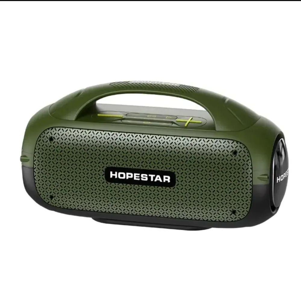 Портативная акустика Hopestar A50, 80 Вт, AUX, USB, microSD, Bluetooth, зеленый