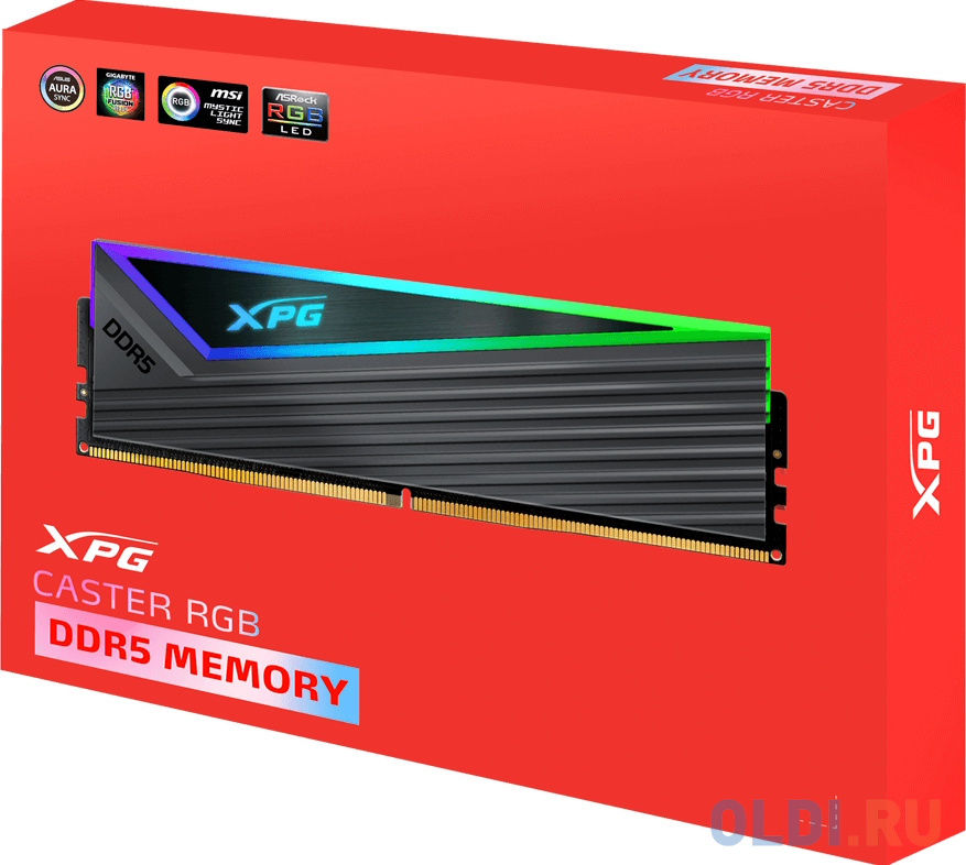 Оперативная память для компьютера A-Data XPG Caster RGB DIMM 32Gb DDR5 6400 MHz AX5U6400C3216G-DCCARGY в Москвe