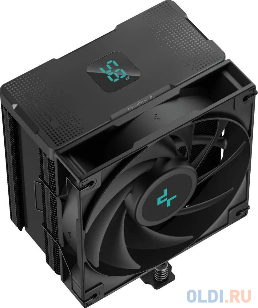 DEEPCOOL AG500 DIGITAL BK LGA1700/1200/115X/AM5/AM4 (12шт/кор, TDP 240W, PWM, Fan 120mm, 5 тепл. трубок) RET