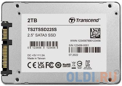 SSD накопитель Transcend SSD225S 2 Tb SATA-III