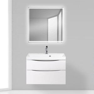 Тумба с раковиной BelBagno Marino-H60 80 AST bianco lucido (MARINO-H60-800-2C-SO-BL-P, BB800/450-LV-MR-AST)