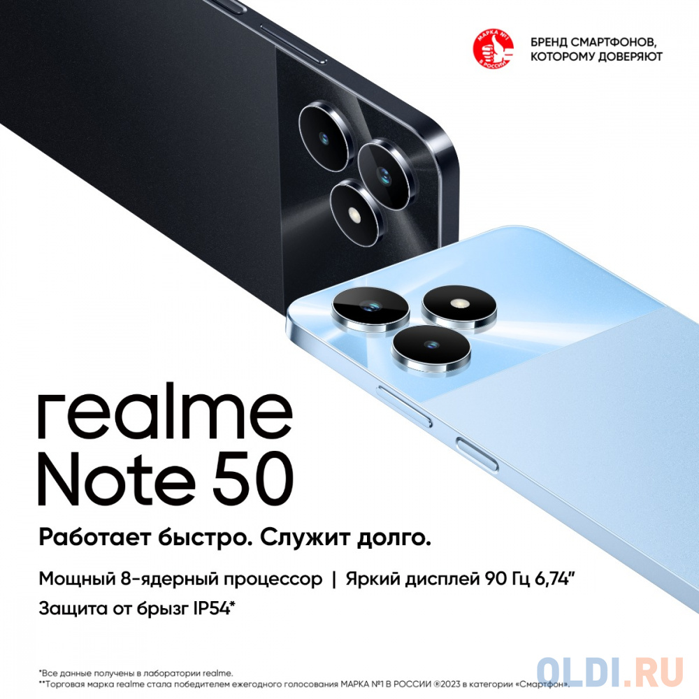 Realme Note 50 3/64GB RU Blue в Москвe