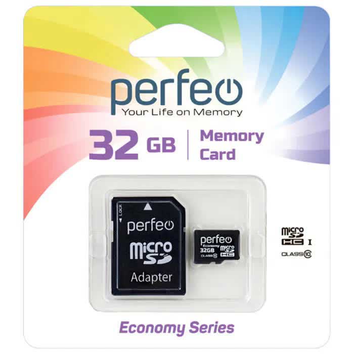 Карта памяти Perfeo microSD 32GB High-Capacity (Class 10) (PF32GMCSH10A) в Москвe