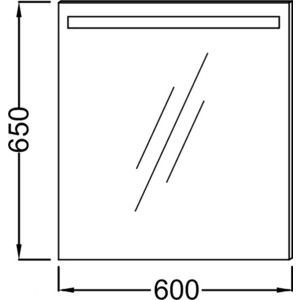 Зеркало Jacob Delafon 60x65 см (EB1411-NF)