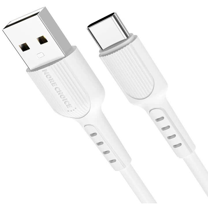 Дата-кабель More choice USB 2.0A для Type-C K26a TPE 1м (White) в Москвe